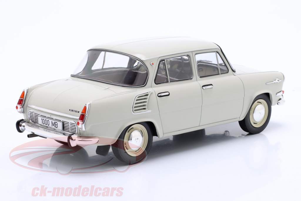 Skoda 1000 MB Año de construcción 1964 gris claro 1:18 ModelCar Group