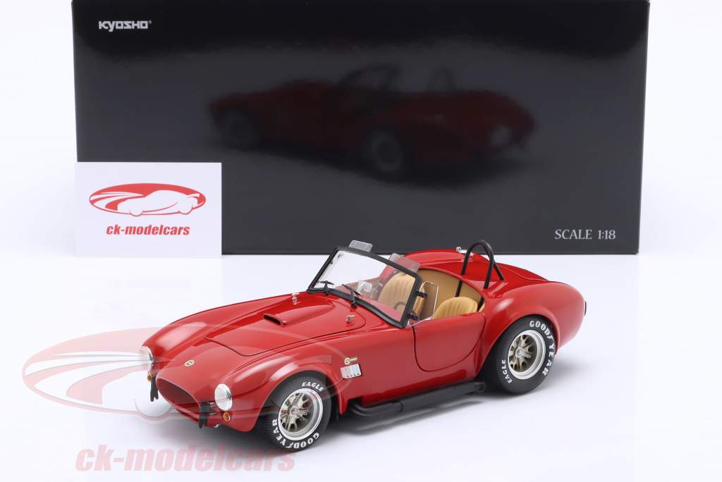 Shelby Cobra 427 S/C Spider Année de construction 1962 rouge 1:18 Kyosho
