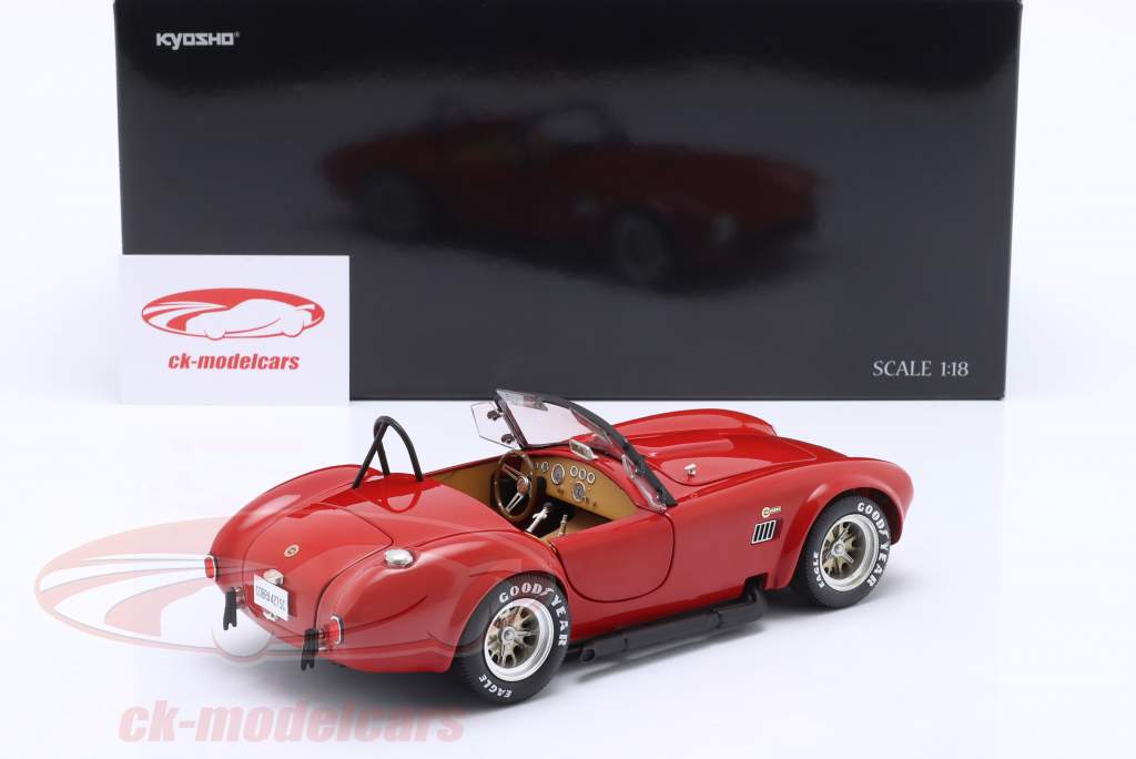 Shelby Cobra 427 S/C Spider Année de construction 1962 rouge 1:18 Kyosho