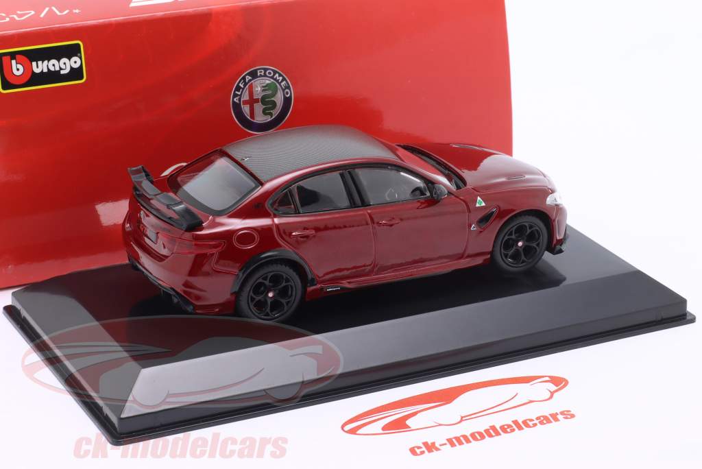 Alfa Romeo Giulia GTAm 建設年 2020 ジータ 赤 メタリック 1:43 Bburago