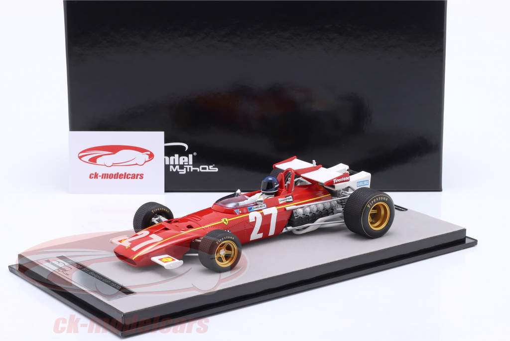 Jacky Ickx Ferrari 312B #27 Bélgica GP fórmula 1 1970 1:18 Tecnomodel