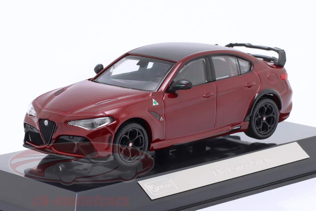 Alfa Romeo Giulia GTAm 建設年 2020 ジータ 赤 メタリック 1:43 Bburago