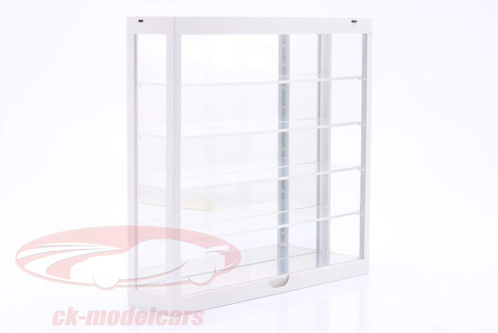 Escaparate LED multicaso 5 pisos para modelos en el escala 1:43 / 1:64 blanco / espejo Triple9