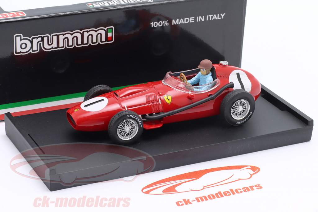 P. Collins Ferrari 246 #1 Sieger British GP Formel 1 1958 mit Fahrerfigur 1:43 Brumm