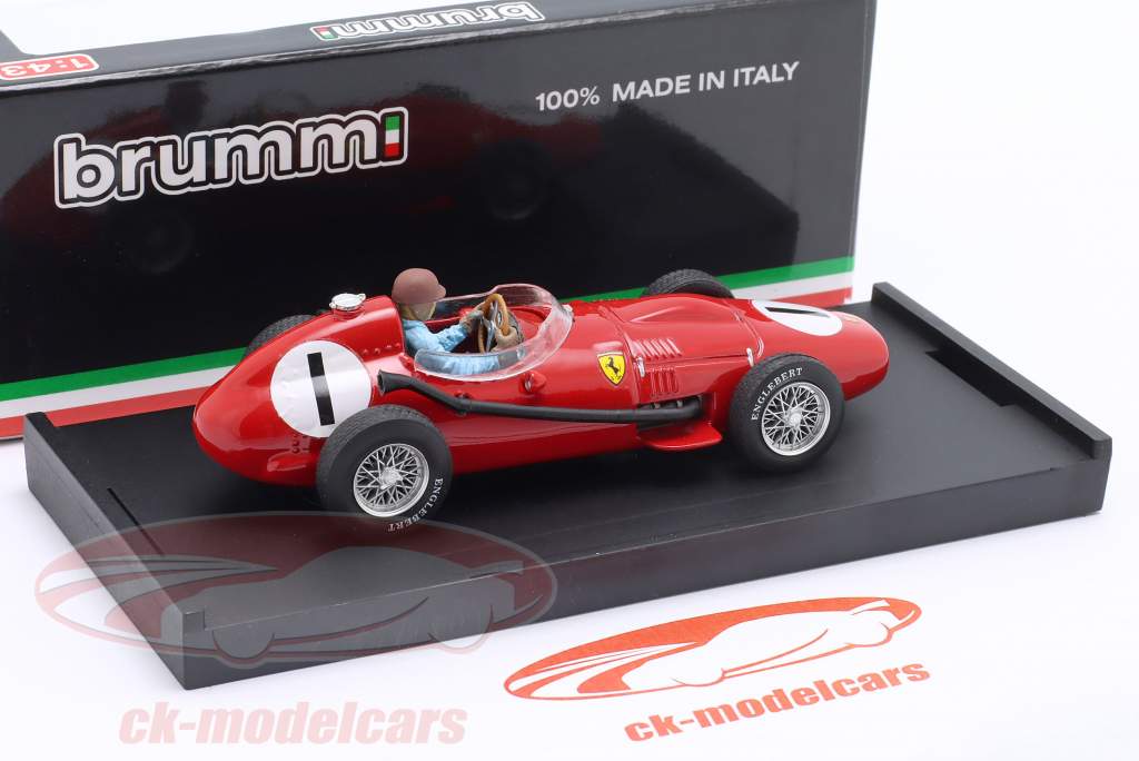 P. Collins Ferrari 246 #1 Sieger British GP Formel 1 1958 mit Fahrerfigur 1:43 Brumm