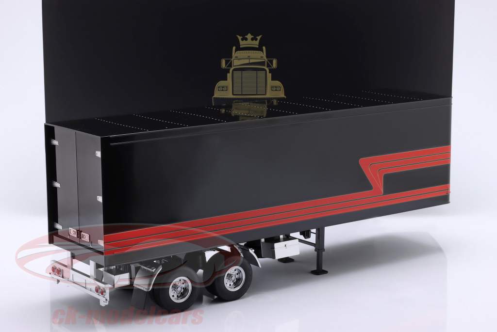 oplegger zwart / rood 1:18 Road Kings