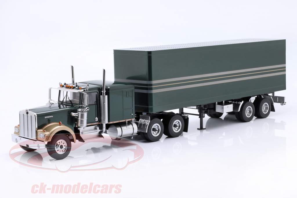 oplegger donkergroen / zilver 1:18 Road Kings