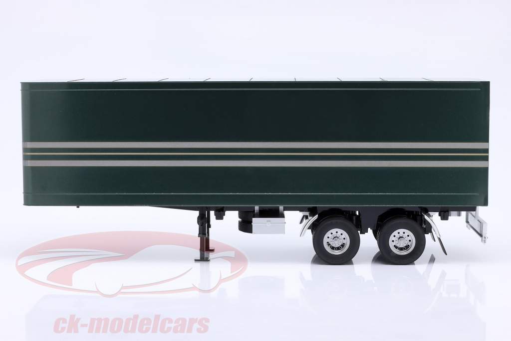 セミトレーラー 濃い緑色 / 銀 1:18 Road Kings