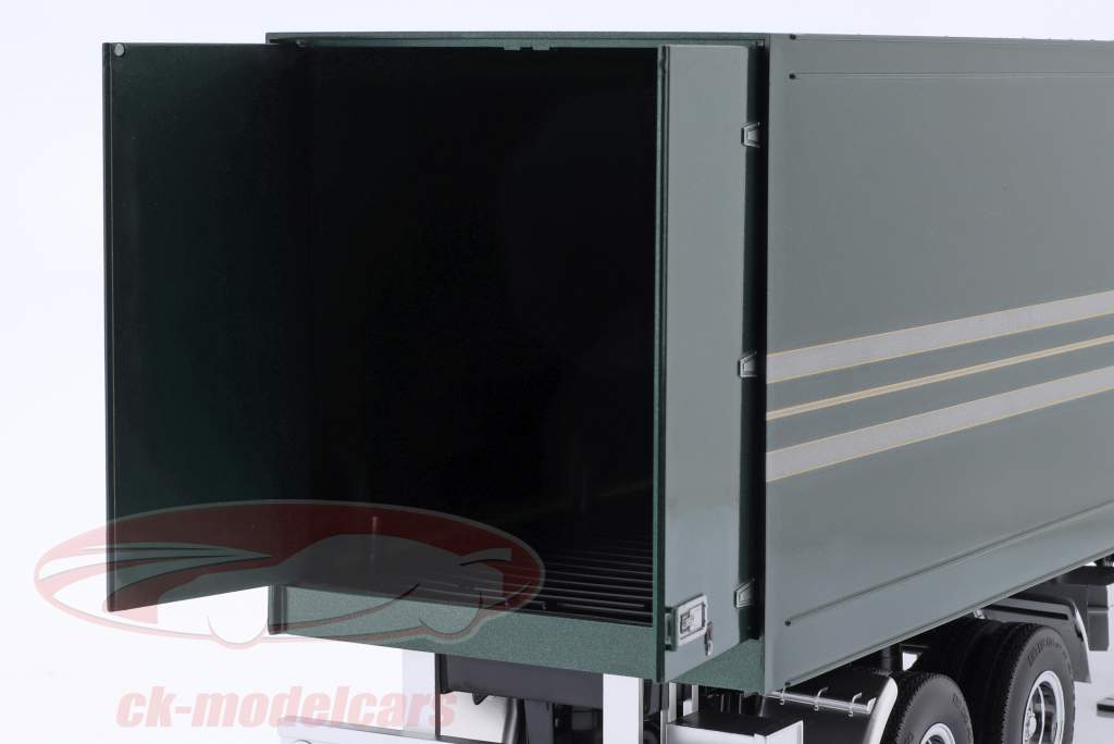 oplegger donkergroen / zilver 1:18 Road Kings