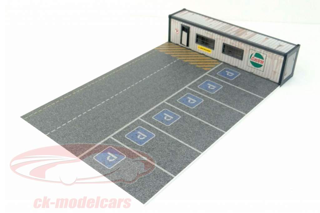 офисный контейнер с автостоянки диорама для модели автомобилей 1:43 Dioramatoys