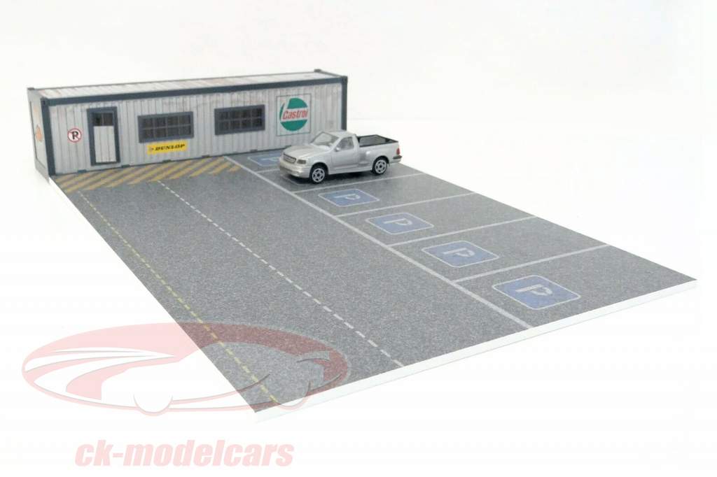 офисный контейнер с автостоянки диорама для модели автомобилей 1:43 Dioramatoys