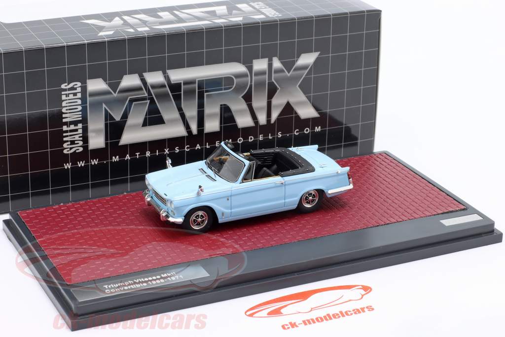 Triumph Vitesse Mk II Cabriolet 1968-1971 hellblau 1:43 Matrix