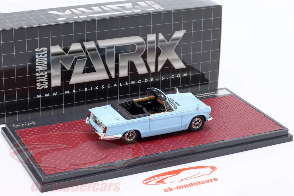 Triumph Vitesse Mk II Cabriolet 1968-1971 hellblau 1:43 Matrix