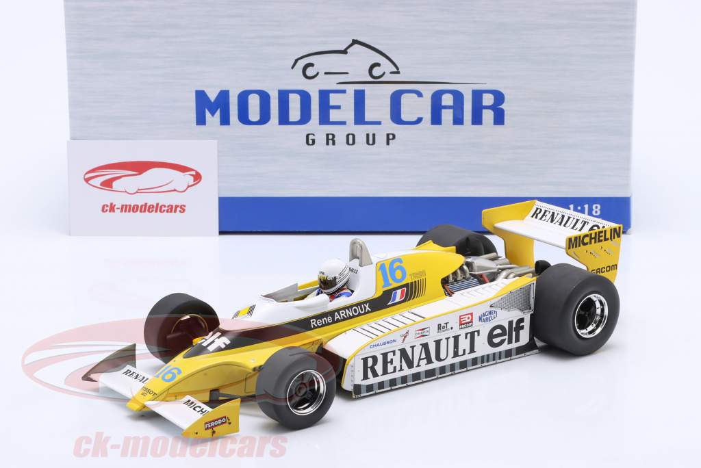 Rene Arnoux Renault RS10 #16 2 Storbritanien GP formel 1 1979 1:18 MCG