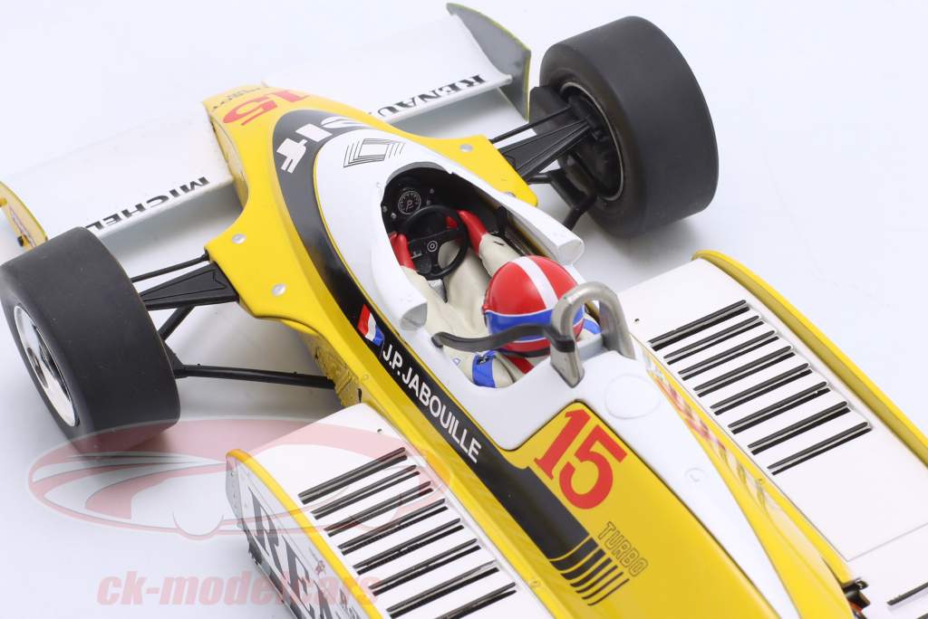1979 Renault RS11 #15 J-P.Jabouille（FRA） SPARK-MODEL S1704 Echelle 1/43 | RENAULT F1 RS11 N 15 WINNER