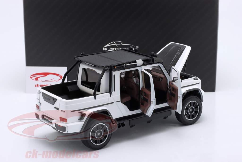 Brabus G 800 Adventure XLP Byggeår 2020 polar hvid 1:18 Almost Real