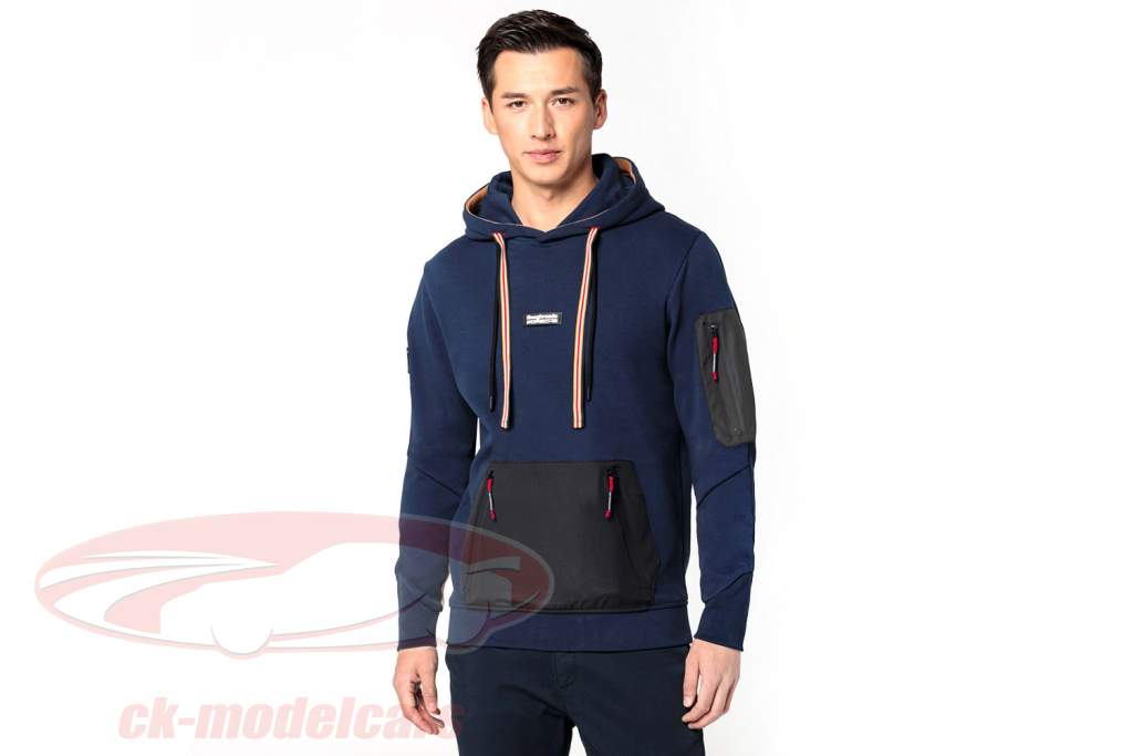 Porsche Trui met capuchon Roughroads Collection donkerblauw