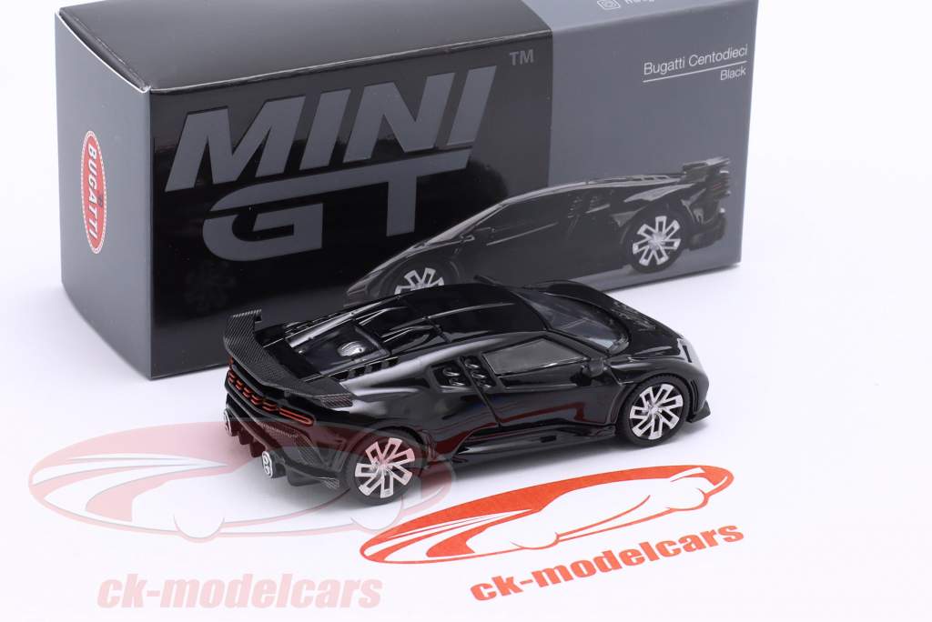 Bugatti Centodieci LHD noir 1:64 TrueScale