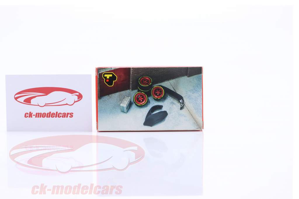 Rotiform HUR Tires and rims Set with Accesories 1:64 Tarmac Works