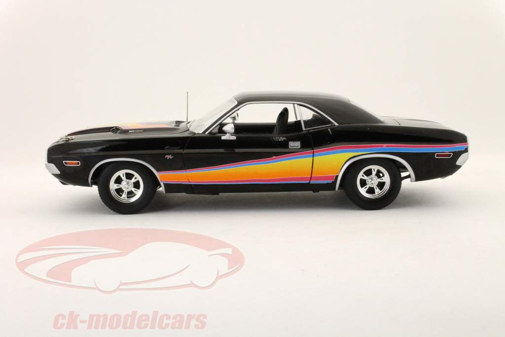 Dodge Challenger RT 1970 con Hardtop nero 1:18 Greenlight