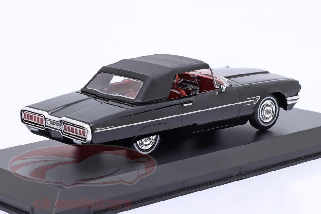 Ford Thunderbird cabriolet lukket Byggeår 1965 sort 1:43 Greenlight