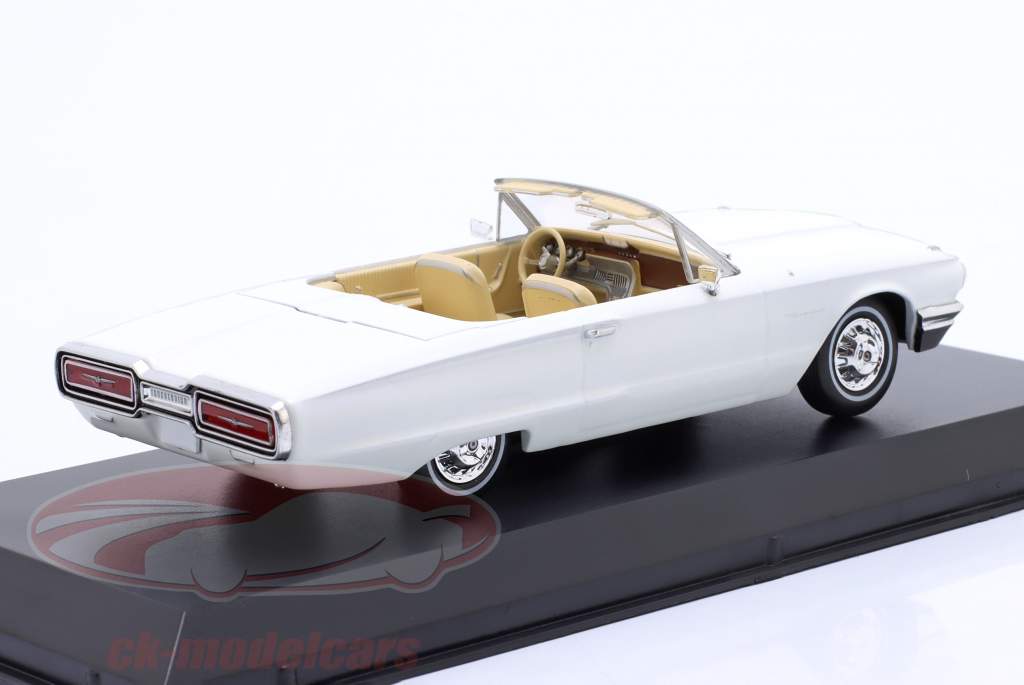 Ford Thunderbird cabriolet open Bouwjaar 1964 wit 1:43 Greenlight