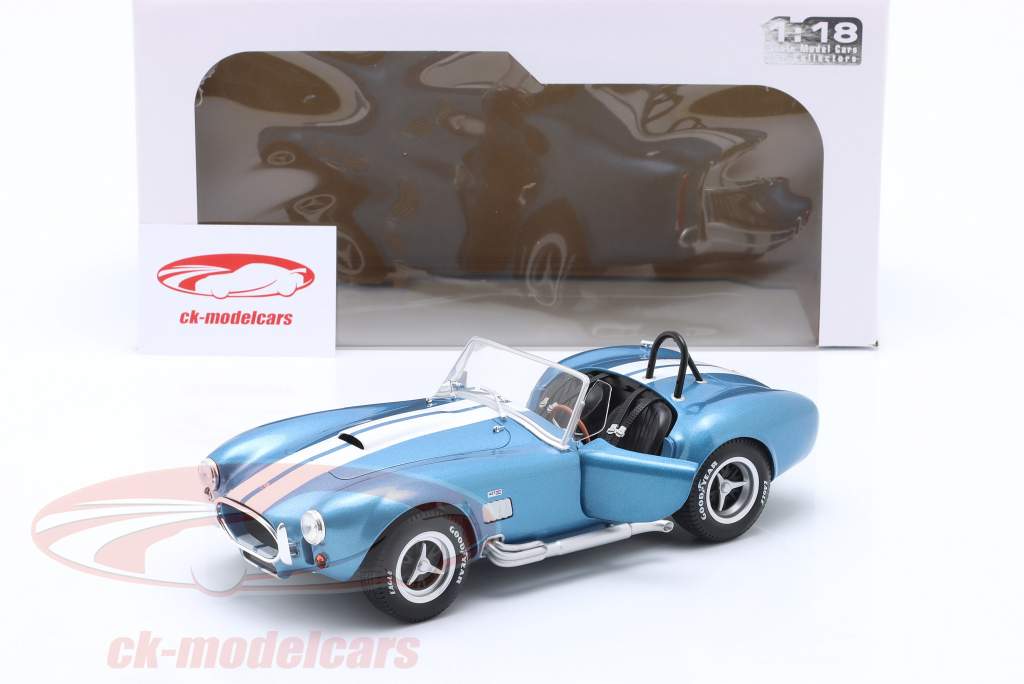 AC Cobra 427 MKII année de construction 1965 bleu / blanc 1:18 Solido