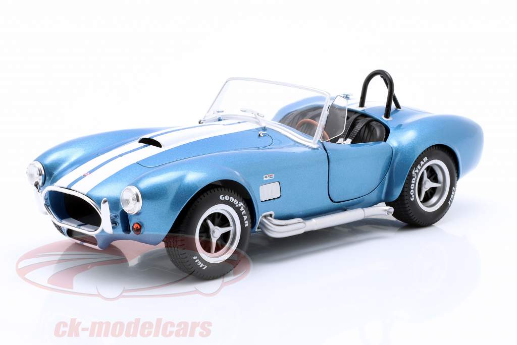 AC Cobra 427 MKII année de construction 1965 bleu / blanc 1:18 Solido