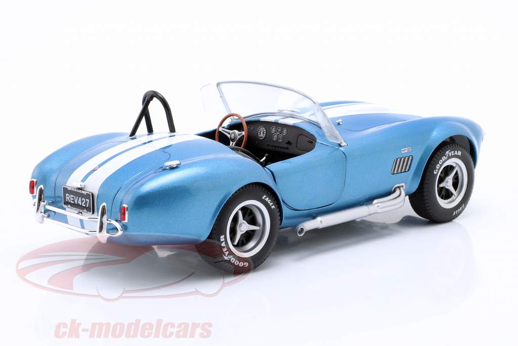 AC Cobra 427 MKII année de construction 1965 bleu / blanc 1:18 Solido