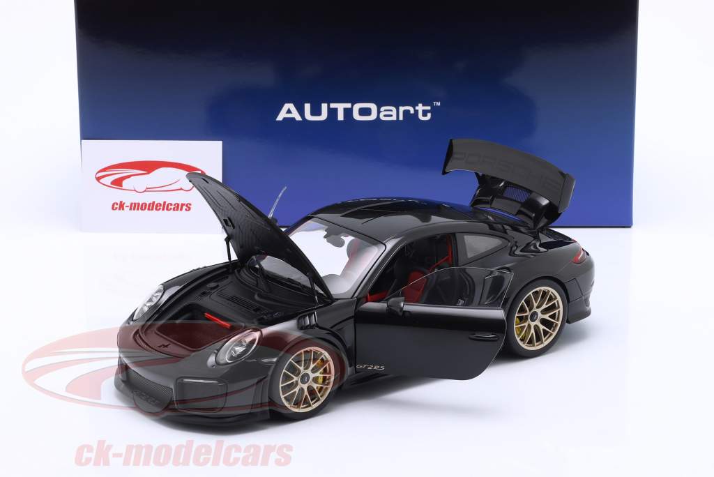 Porsche 911 (991 II) GT2 RS Weissach pakke 2017 sort 1:18 AUTOart