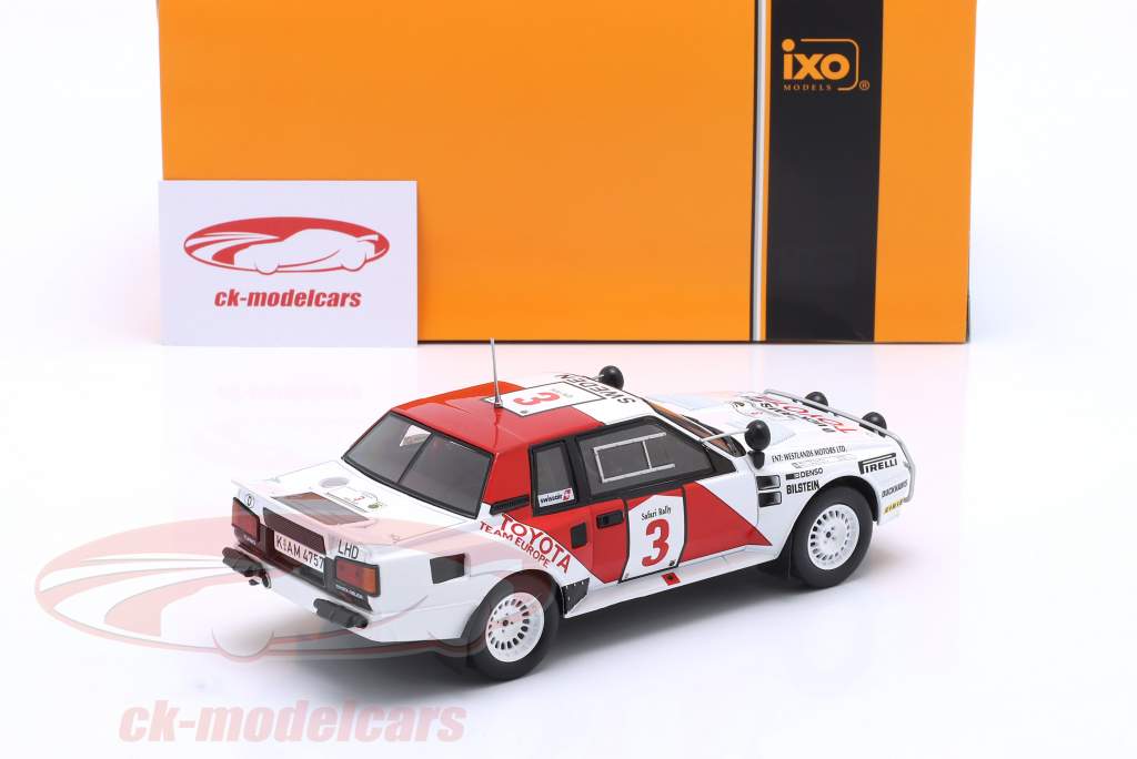 Toyota Celica TwinCam Turbo #3 2nd Safari Rallye 1985 Waldegard, Thorszelius 1:24 Ixo