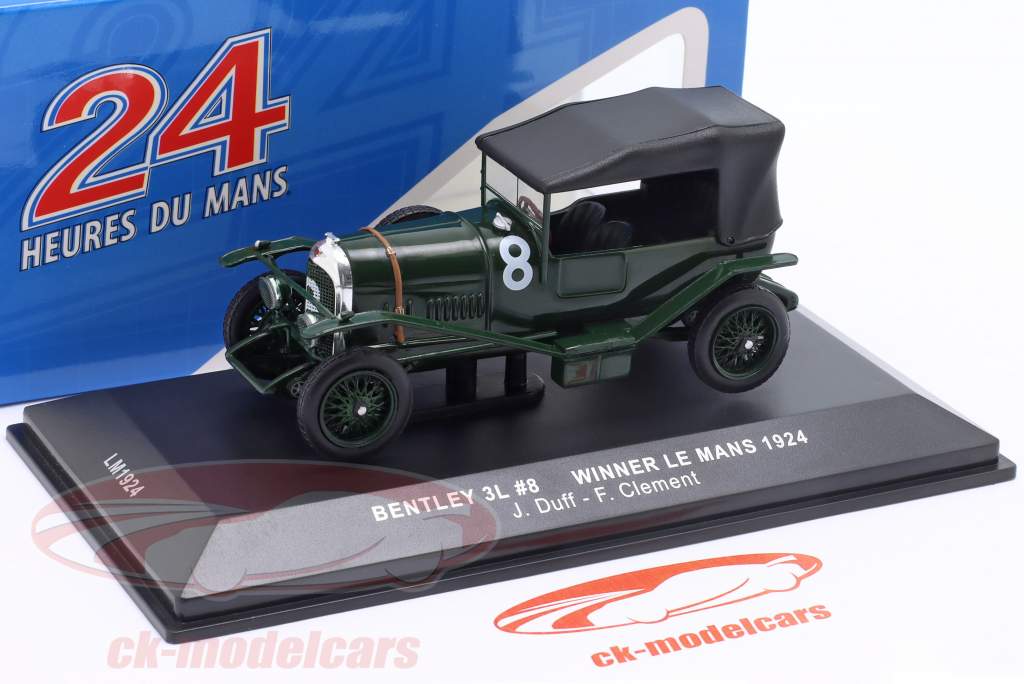 Bentley 3 Litre Sport #8 vincitore 24h LeMans 1924 Duff, Clement 1:43 Ixo