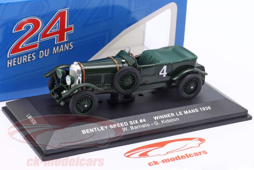 Ixo 1:43 Bentley Speed Six #4 Winner 24h LeMans 1930 Barnato