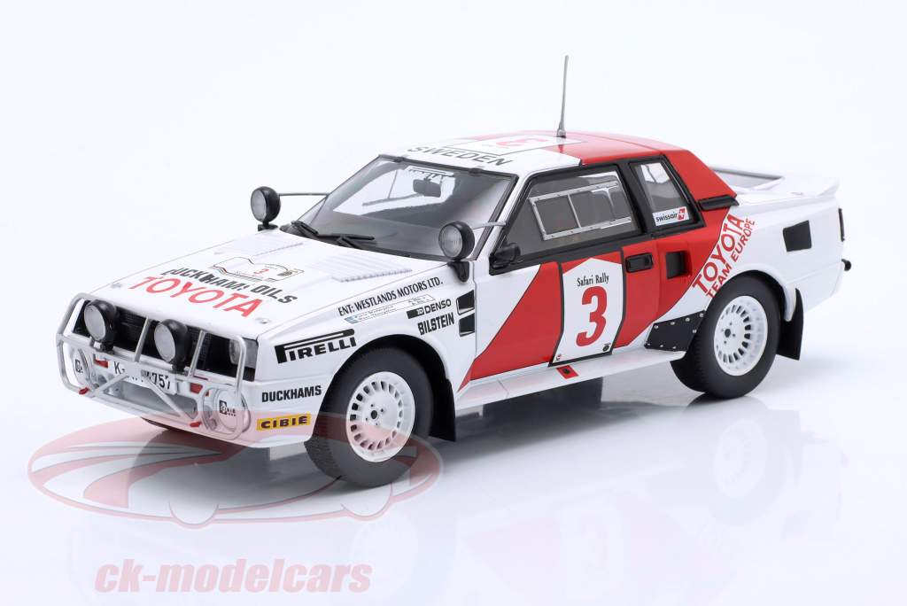 Toyota Celica TwinCam Turbo #3 2nd Safari Rallye 1985 Waldegard, Thorszelius 1:24 Ixo