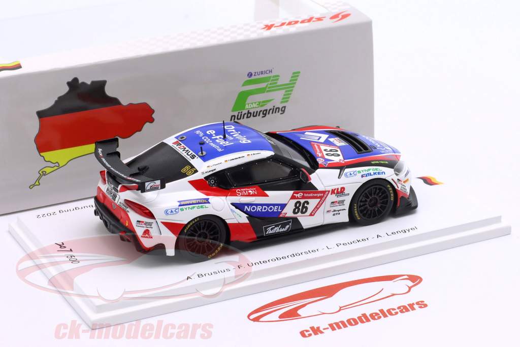 Toyota GR Supra GT4 #86 3rd AT class 24h Nürburgring 2022 1:43 Spark