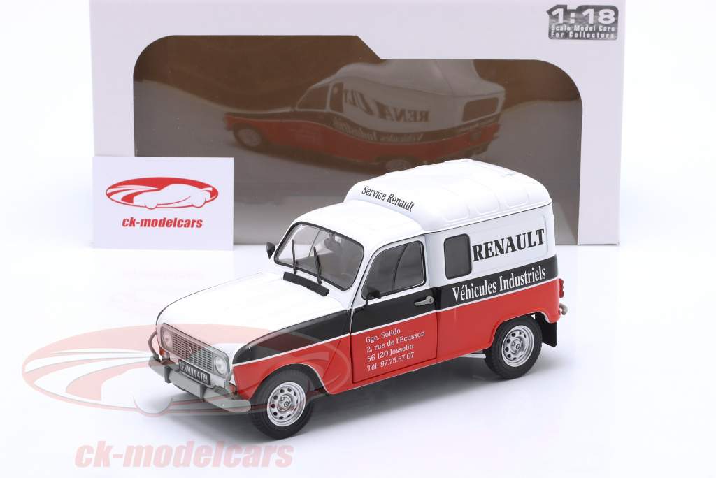Renault R4F4 Renault Service year 1988 white / red / black 1:18 Solido