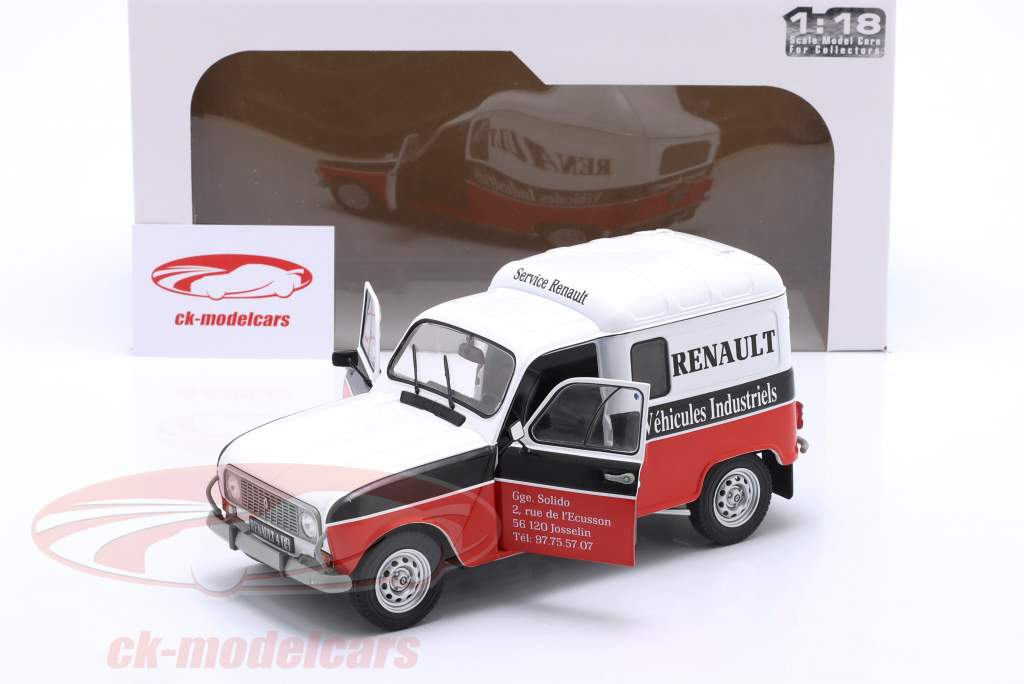 Renault R4F4 Renault Service year 1988 white / red / black 1:18 Solido
