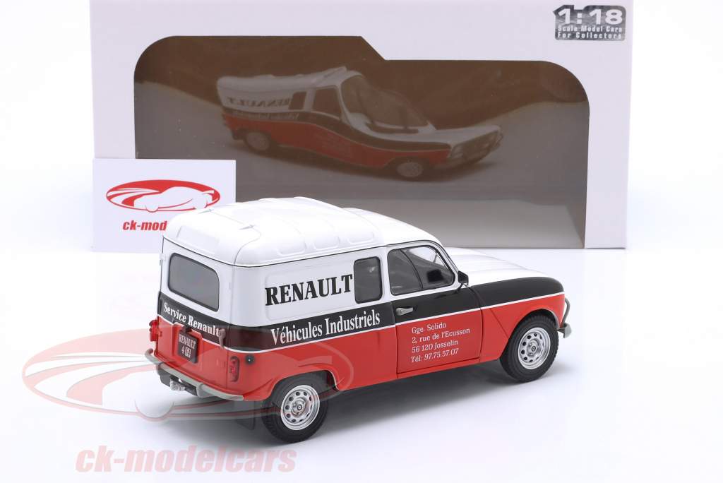 Renault R4F4 Renault Service year 1988 white / red / black 1:18 Solido