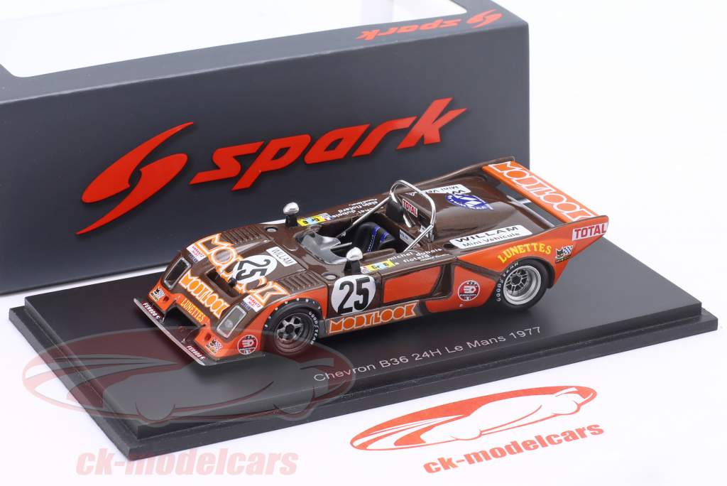 Chevron B36 #25 24h LeMans 1977 ROC 1:43 Spark