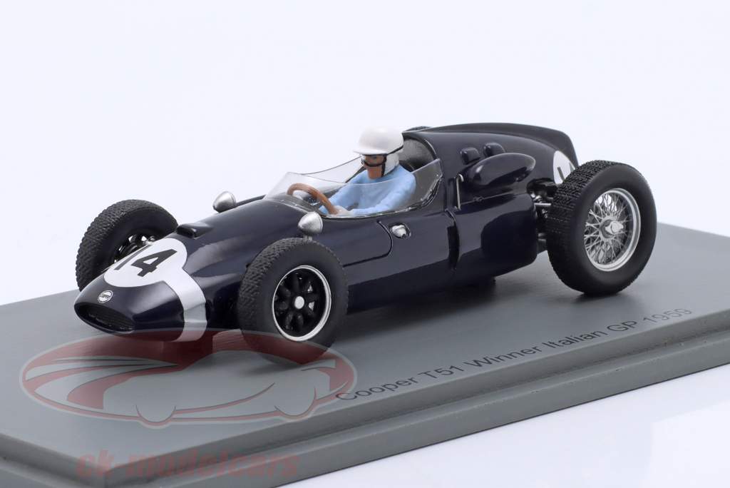 Stirling Moss Cooper T51 #14 vinder italiensk GP formel 1 1959 1:43 Spark