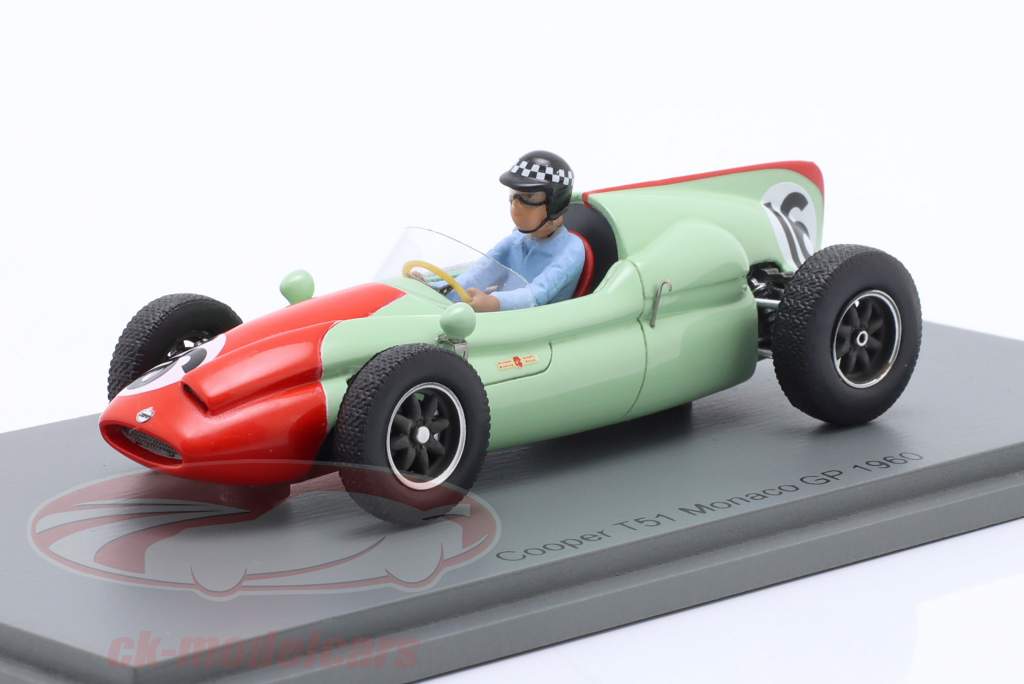Chris Bristow Cooper T51 #16 Mónaco GP fórmula 1 1960 1:43 Spark