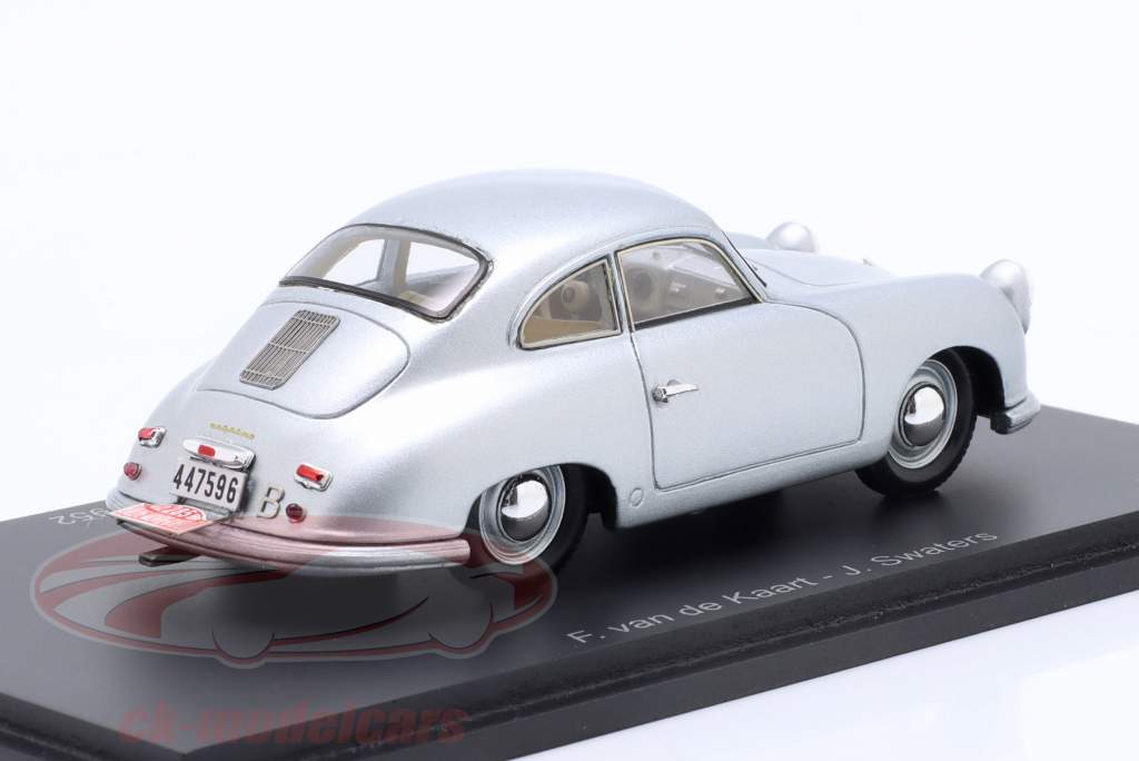Porsche 356A 1300 #285 Rallye Monte Carlo 1952 van de Kaart, Swaters 1:43 Spark