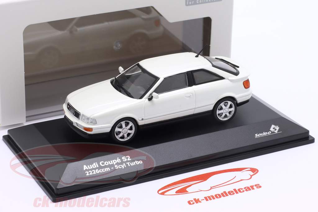 Audi S2 Coupe Año de construcción 1992 Perla blanca 1:43 Solido