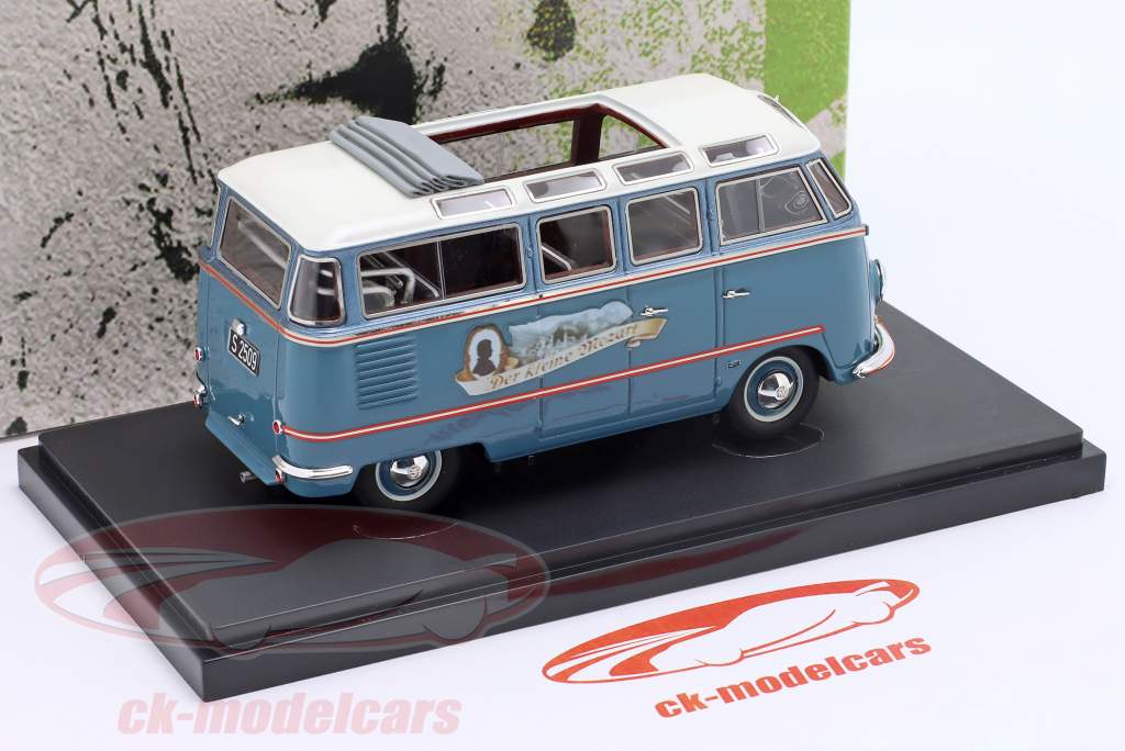 Kohlruss T1 Samba Det lille Mozart Byggeår 1955 blå 1:43 AutoCult