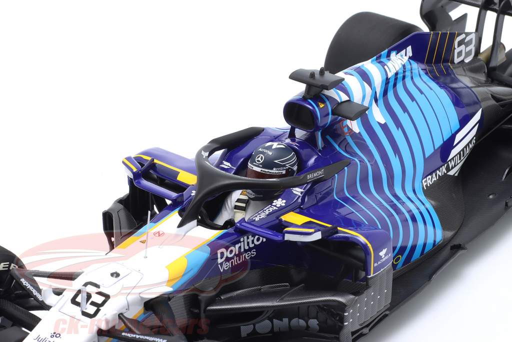 G. Russell Williams FW43B #63 Arabia Saudita Arabia GP fórmula 1 2021 1:18 Minichamps