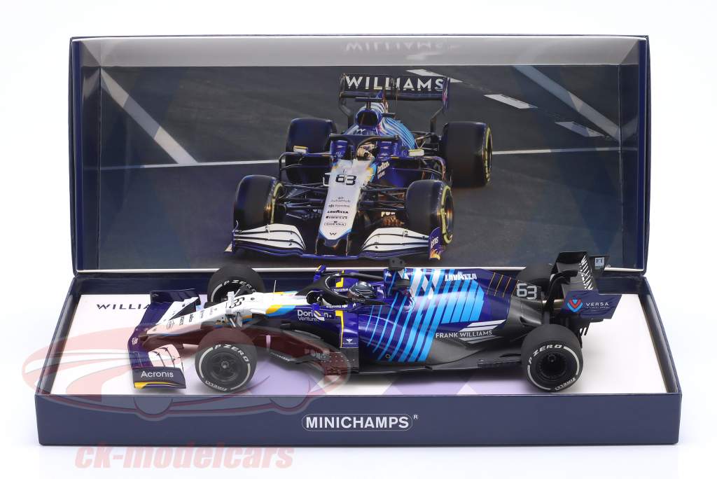 G. Russell Williams FW43B #63 Arabia Saudita Arabia GP fórmula 1 2021 1:18 Minichamps
