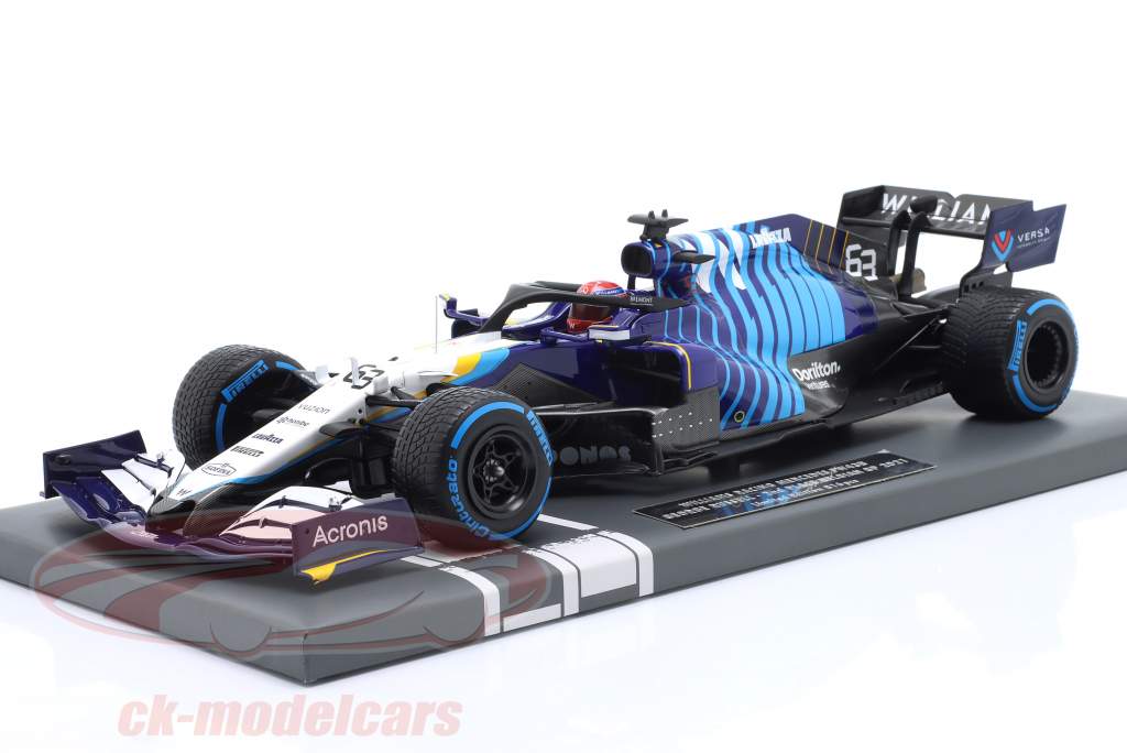 G. Russell Williams FW43B #63 2 belgisk GP formel 1 2021 1:18 Minichamps