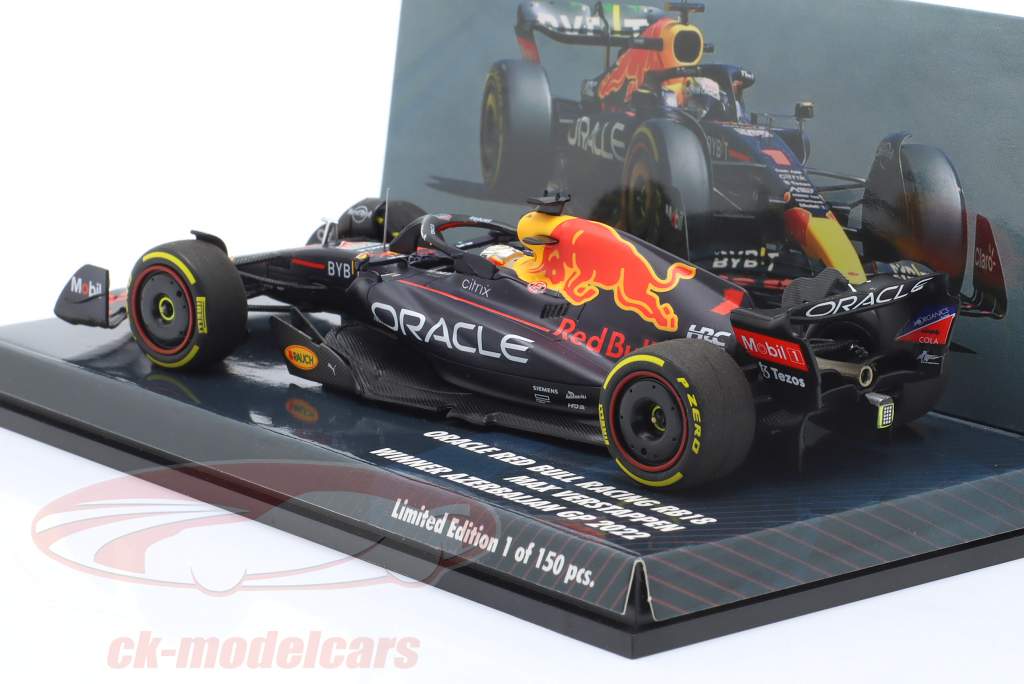 M. Verstappen Red Bull RB18 #1 vincitore Azerbaigian formula 1 Campione del mondo 2022 1:43 Minichamps