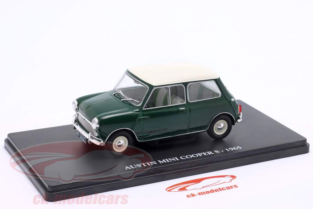 Austin Mini Cooper S Année de construction 1965 vert / blanc 1:24 Ixo