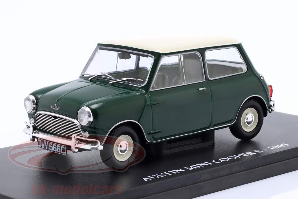 Austin Mini Cooper S Année de construction 1965 vert / blanc 1:24 Ixo